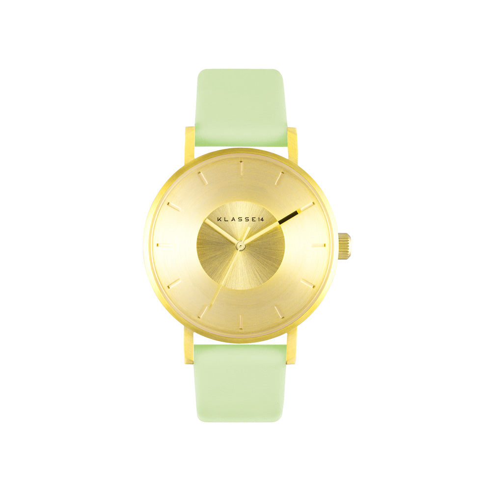 Volare Iris Gold Mint Leather 36mm