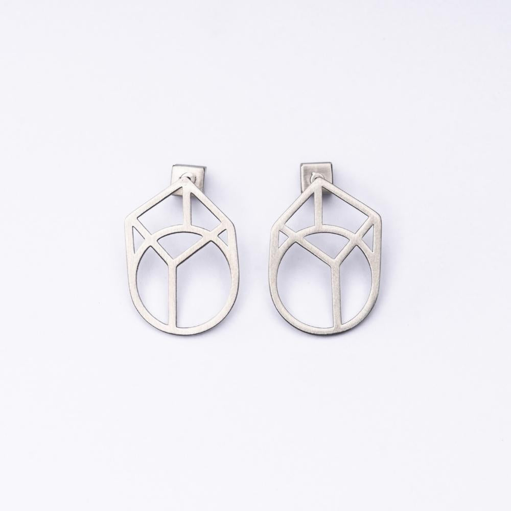 Imperfect Link Earrings S / Silver