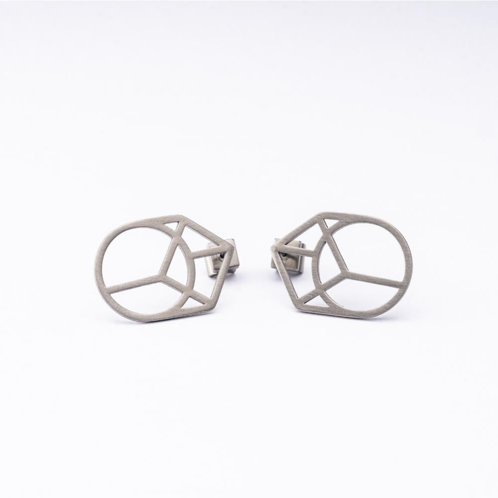 Imperfect Link Earrings S / Silver