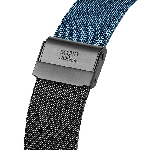 Volare GALAXY Black/Blue Mesh Strap 20mm