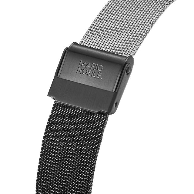 Volare GALAXY Black/Silver Mesh Strap 17mm