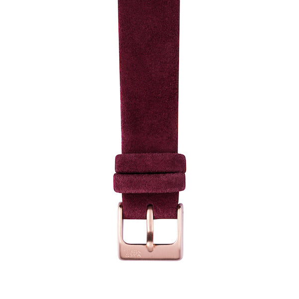 Miss Volare Rose Gold Buckle /  Suede Strap 17mm