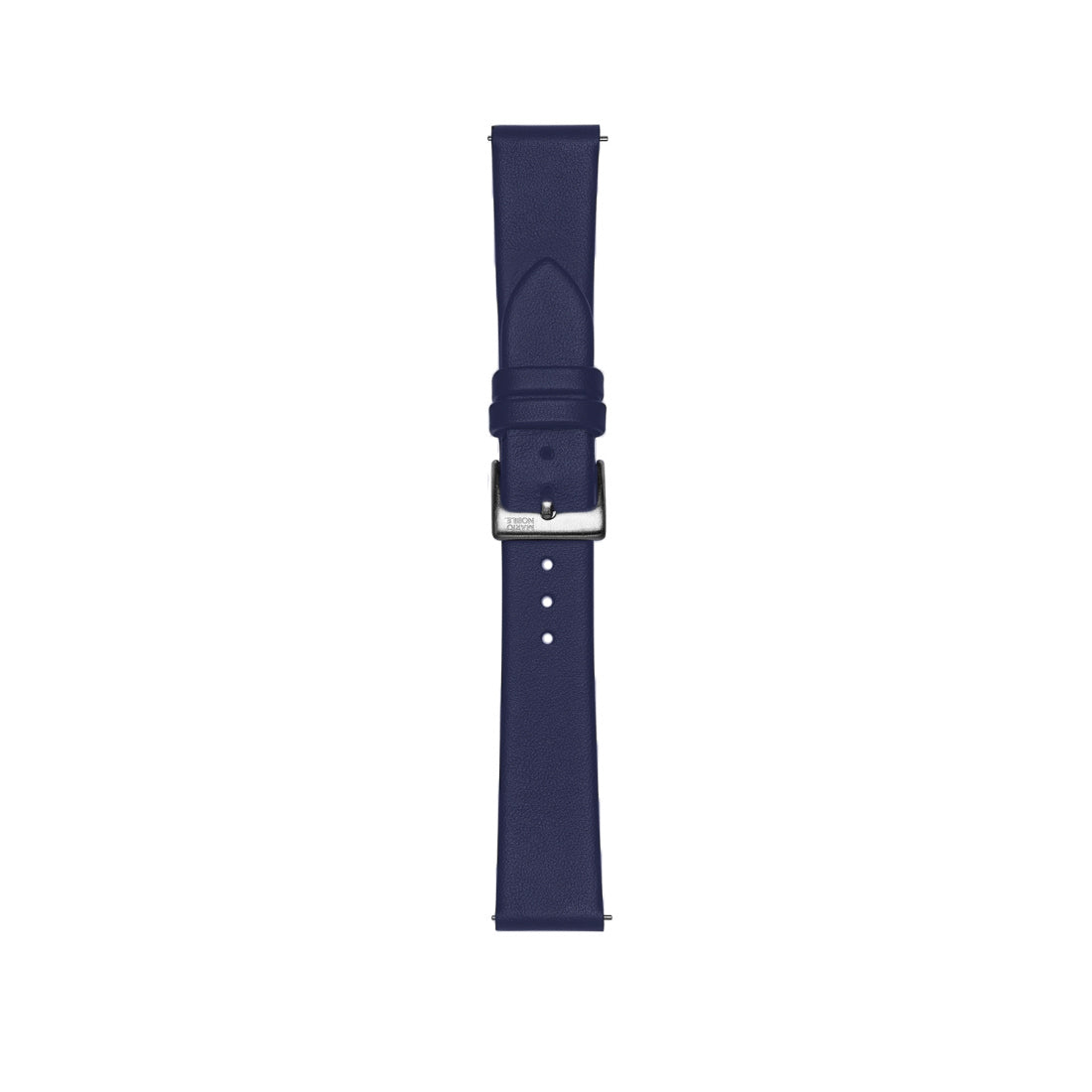 Volare Navy Leather Strap with Silver Buckle 17mm