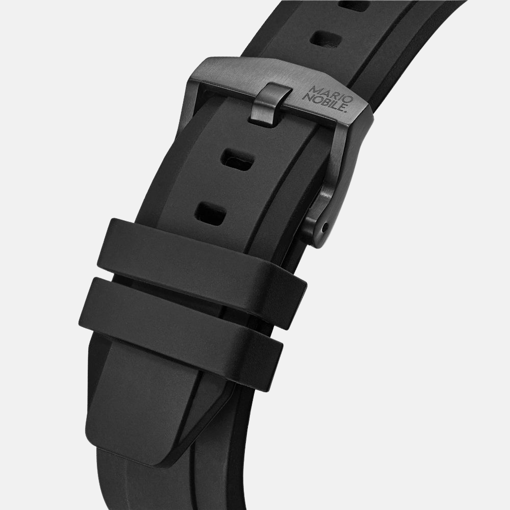 Volare Taras Black Silicon Band 20mm
