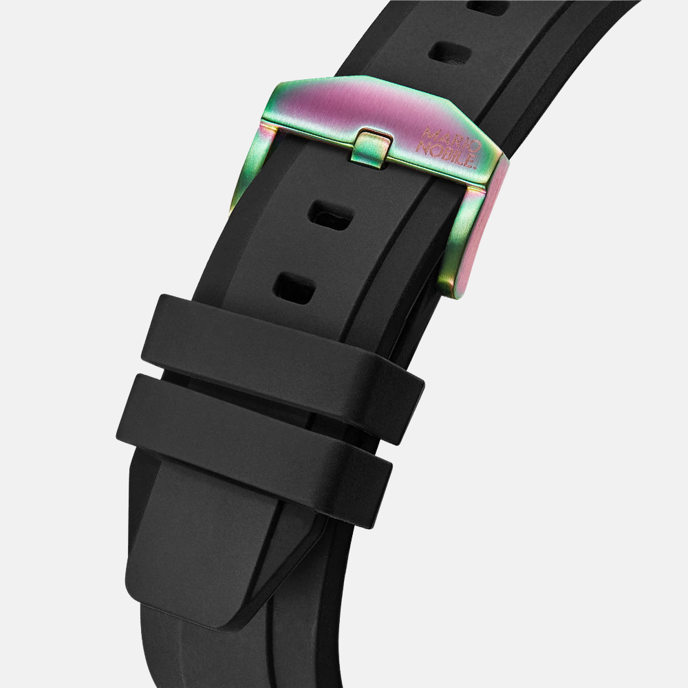 Volare Taras Black Silicon Band 20mm