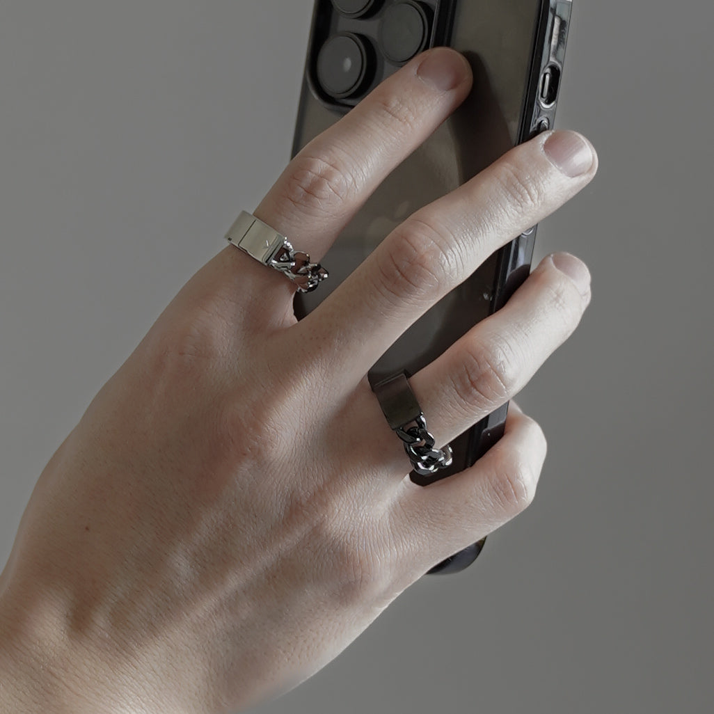 KLASSE14 X SHOW Duality Chained Ring Slim