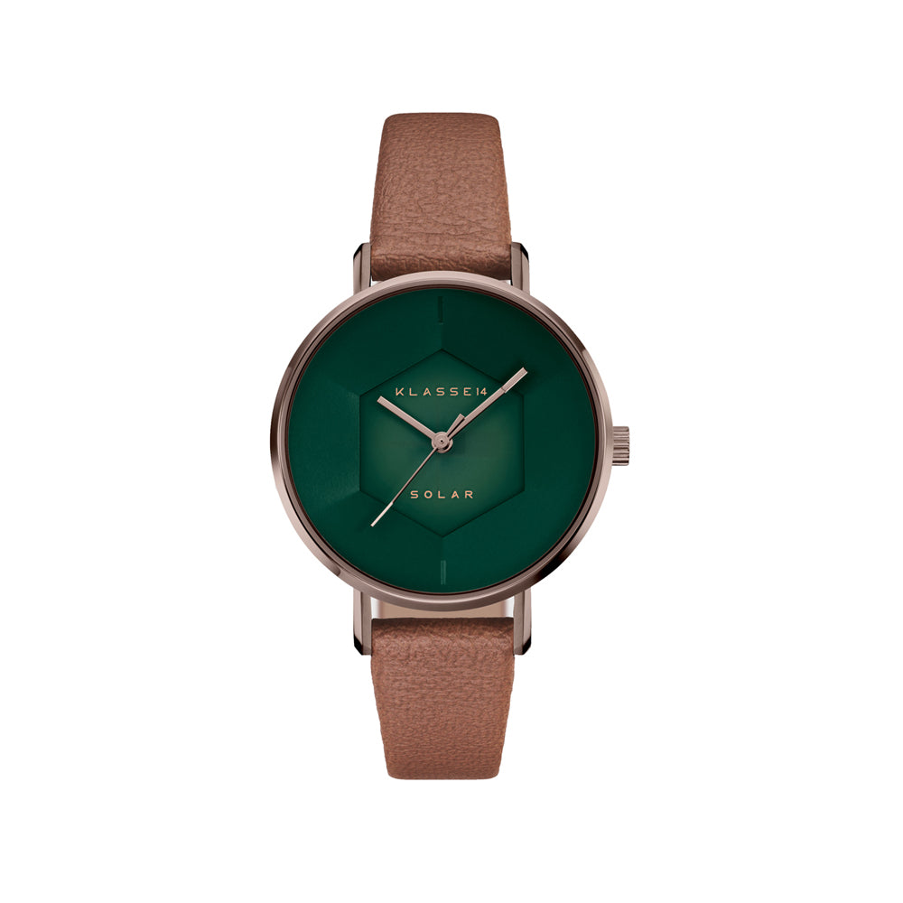 Volare Solar Green Vintage Gold  39mm