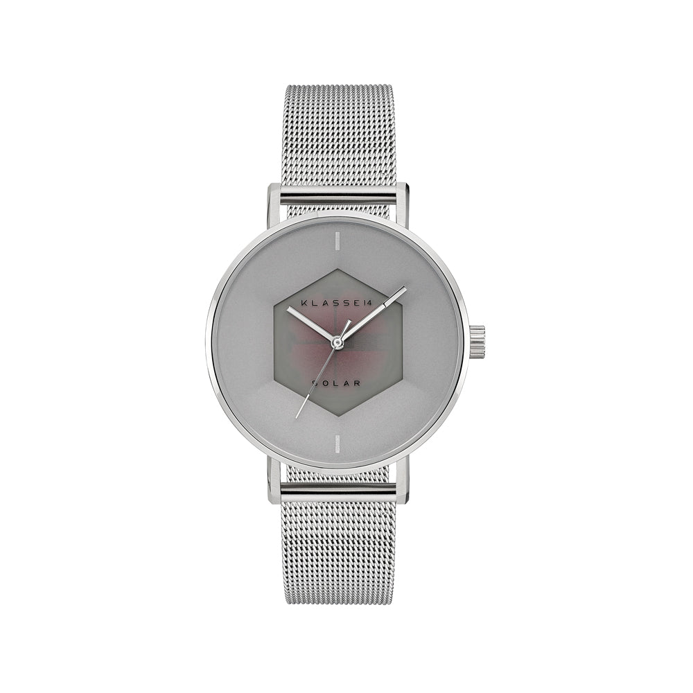 Volare Solar Silver Mesh 39mm