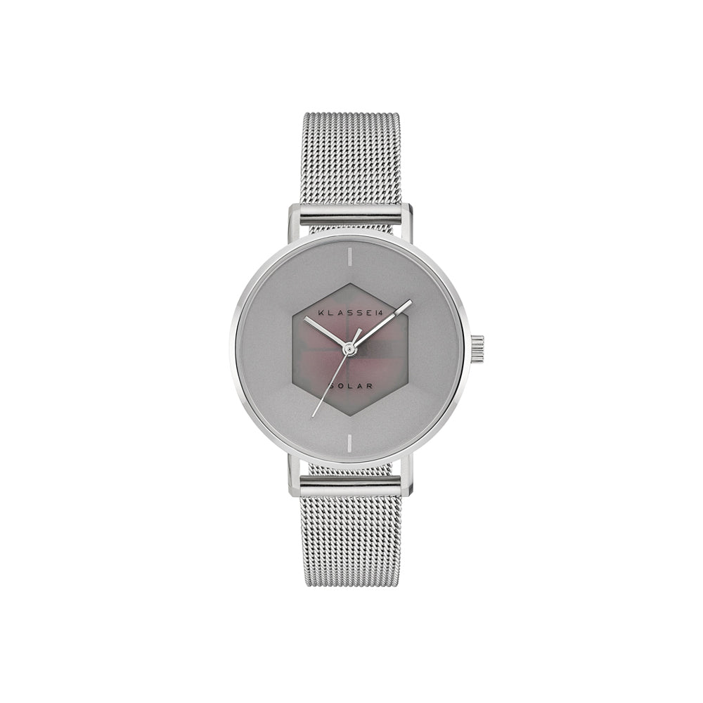 Volare Solar  Silver Mesh 34mm