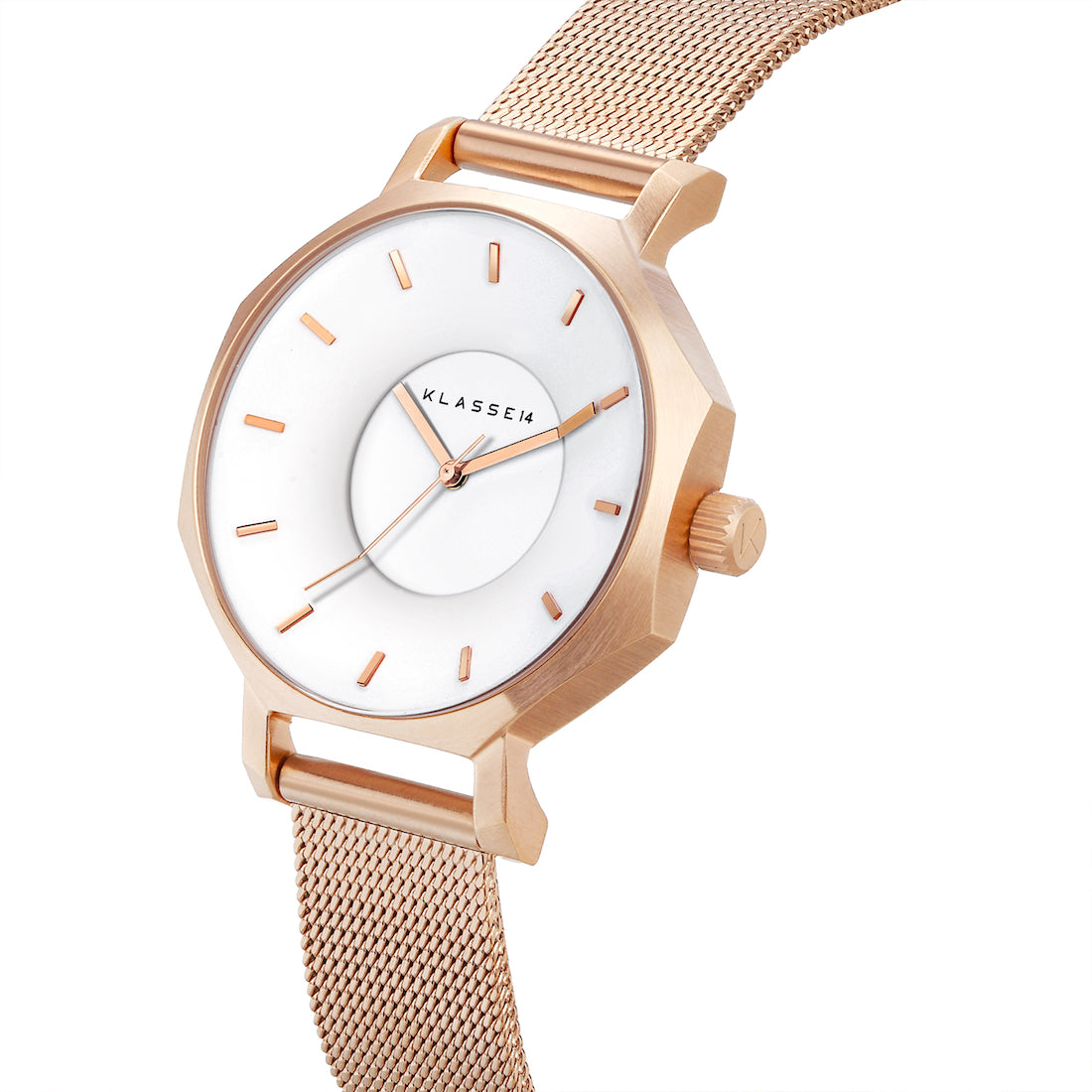 Volare OKTO White Rose with Mesh Strap 28mm OK18RG004S