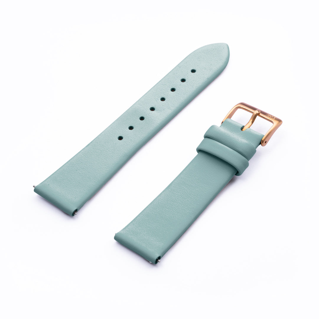 Volare Leather Strap 20mm / Seafoam Blue