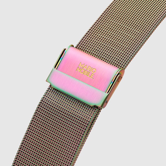 KLASSE14 / K14 IRREGULARLY SQUARE Rainbow Transparent with Mesh Strap 40mm