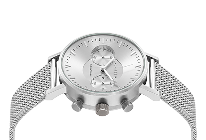 KLASSE14 / Volare CHRONOGRAPH Silver with Mesh Strap 42mm